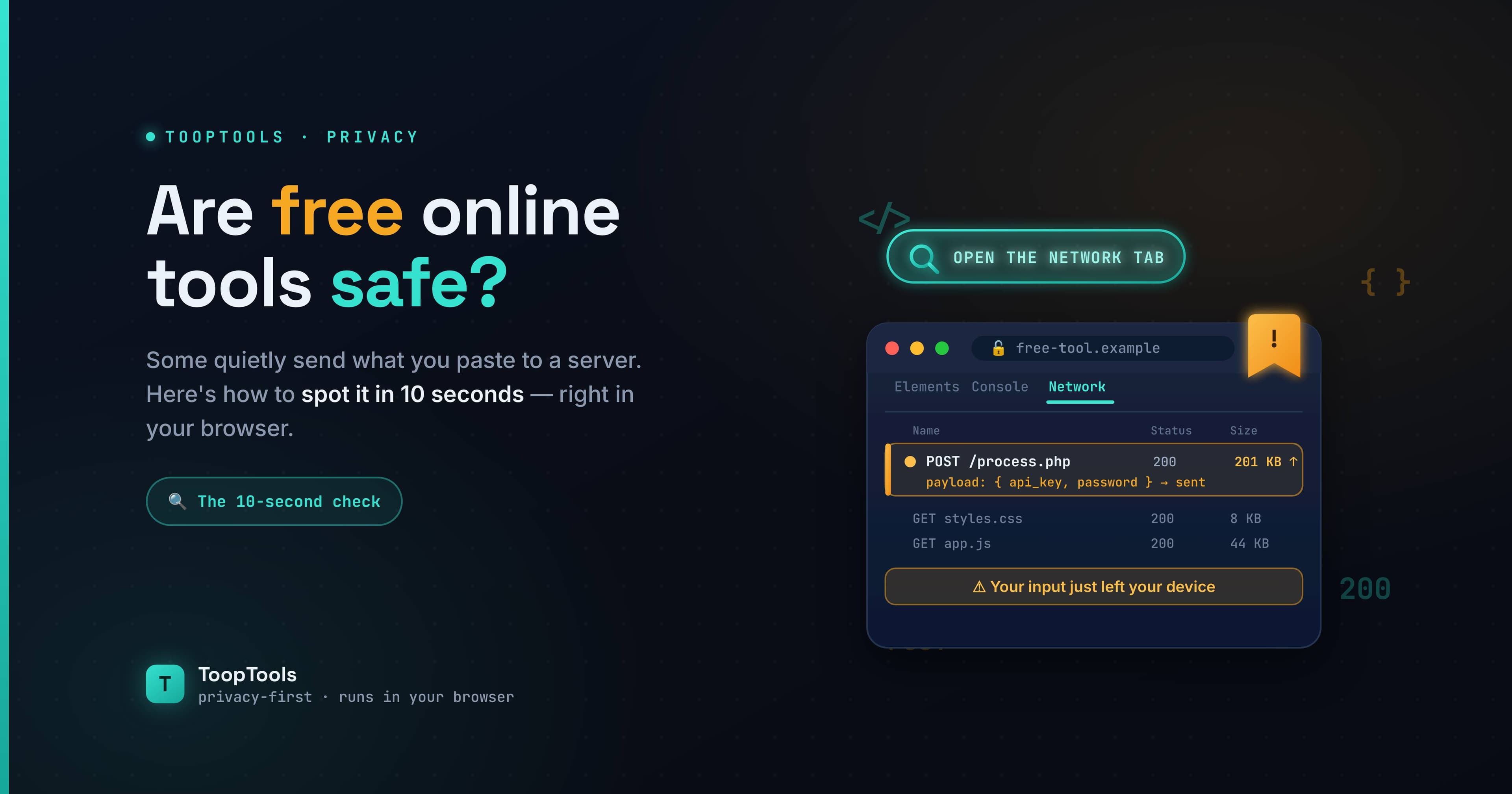Are Free Online Tools Safe? How to Tell If One Is Sending Your Data Away