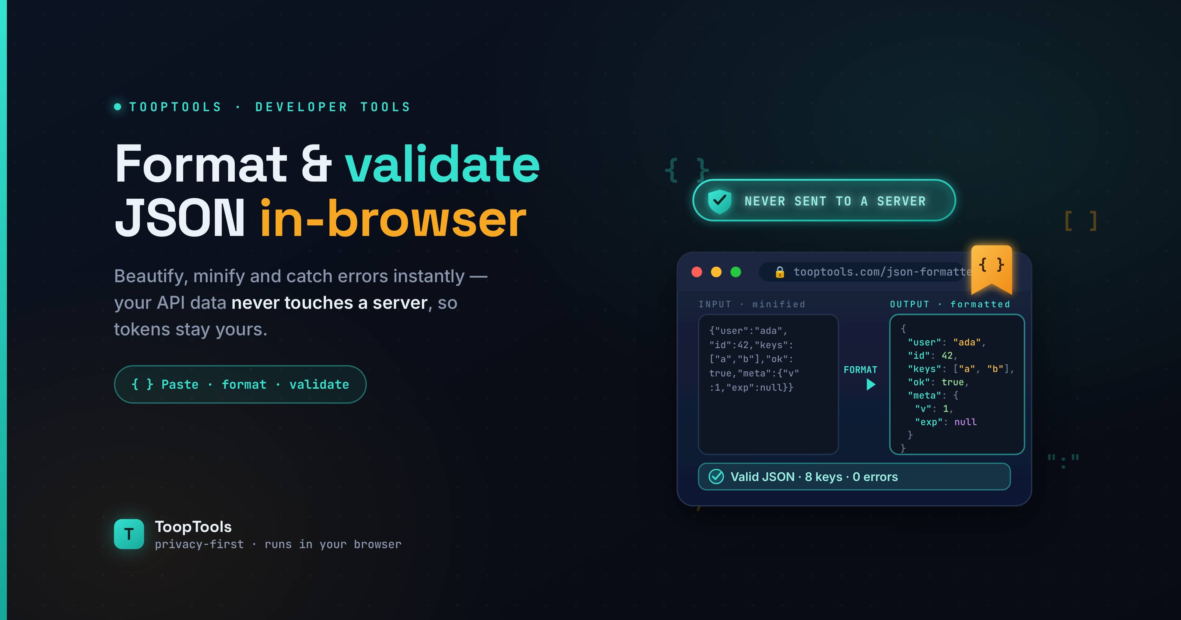 How to Format and Validate JSON Online (Without Sending It to a Server)